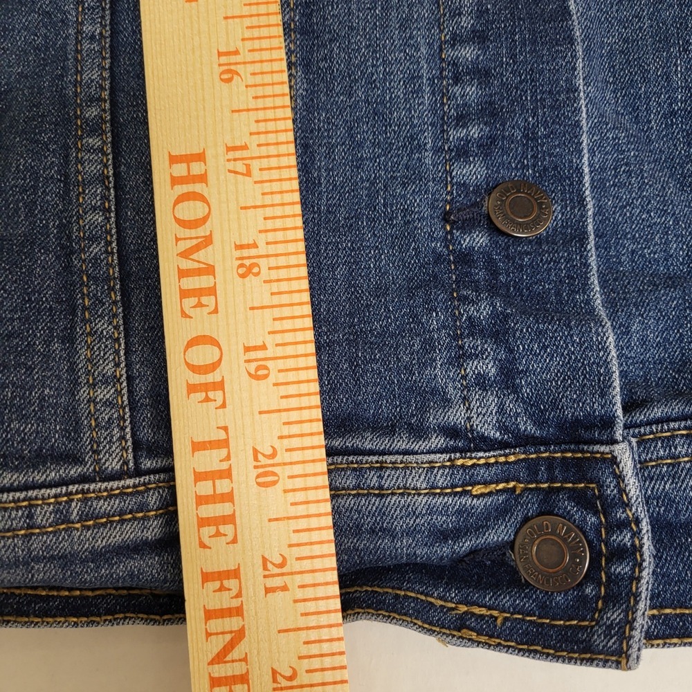 Old Navy Womens Medium Denim Jacket‎ Classic Jean Jacket Blue Casual - Picture 6 of 7